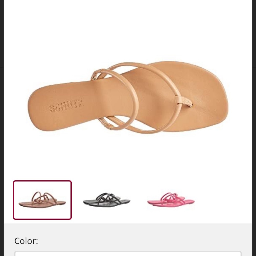 Schutz Sitara Honey beige ecower T Pelica Sandal